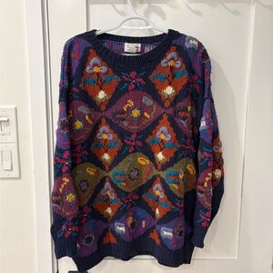 Vintage Geometric Pattern Sweater